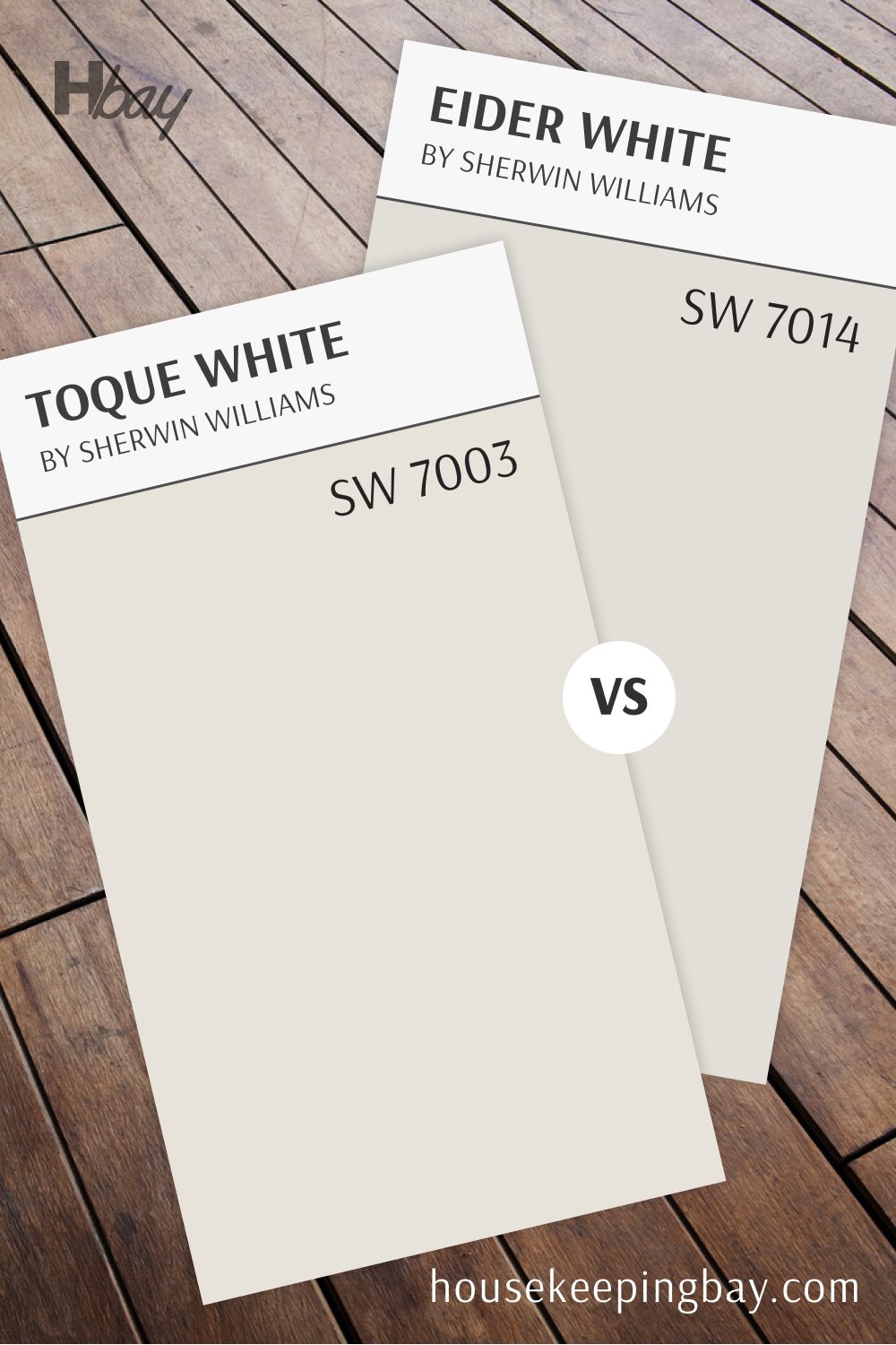 Eider White (SW 7014) vs Toque White (SW 7003)