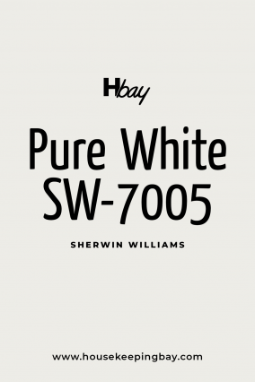 Pure White SW-7005 by Sherwin Williams - Housekeepingbay