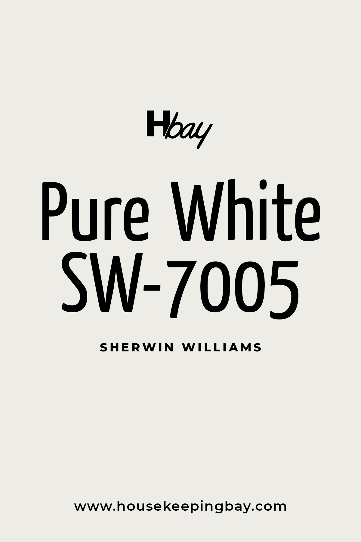 Pure White SW 7005 Sherwin Williams