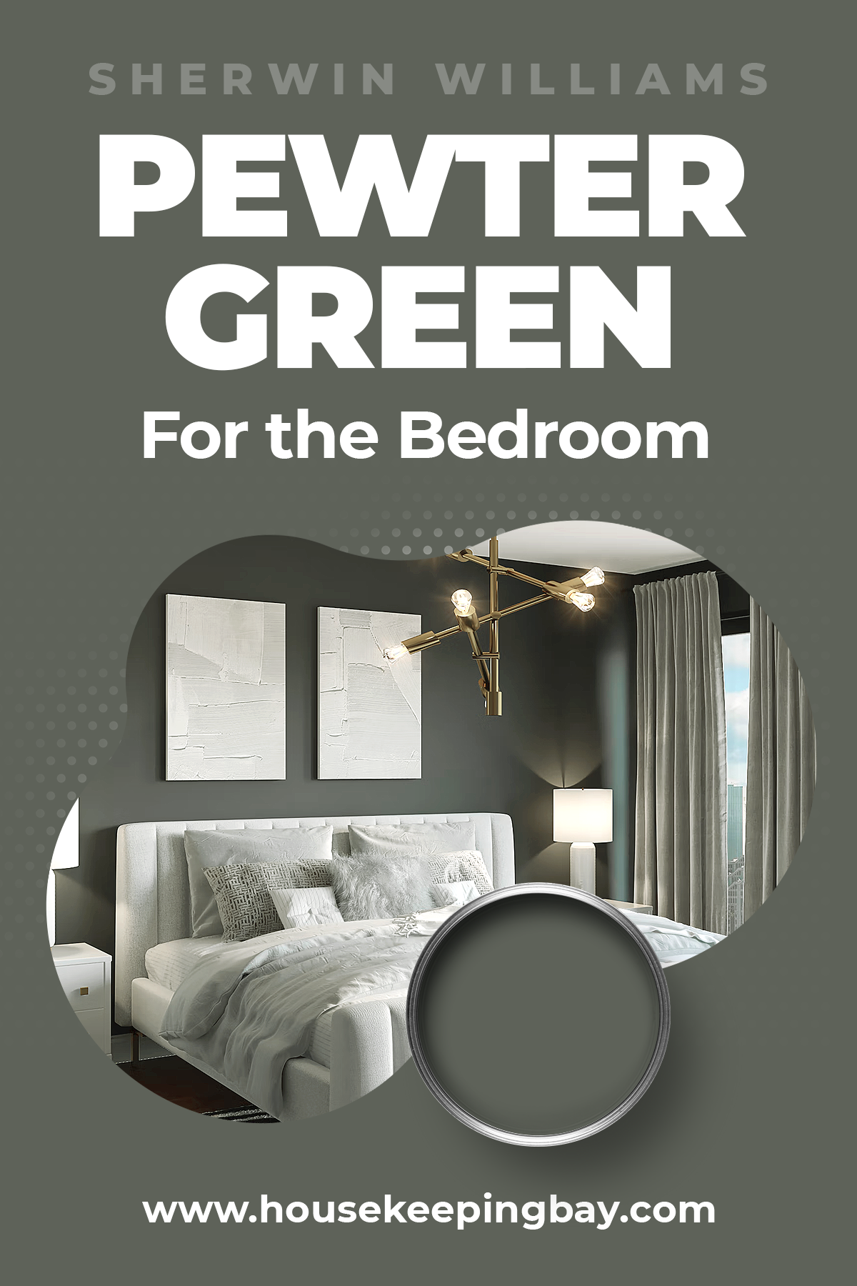 Sherwin Williams Pewter Green for the bedroom
