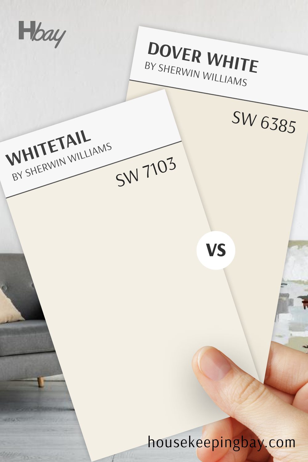 White Tail (SW 7103) vs Dover White (SW 6385)