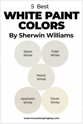 15 Best White Paint Colors By Sherwin Williams - Housekeepingbay