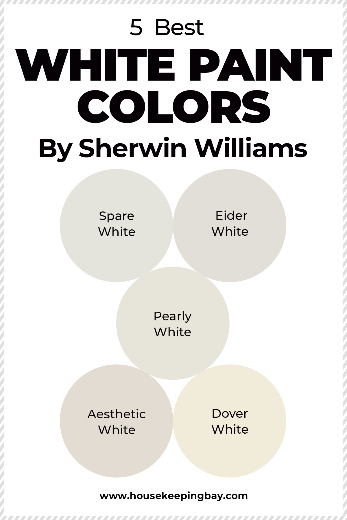 5 Best White Paint Colors by Sherwin Williams