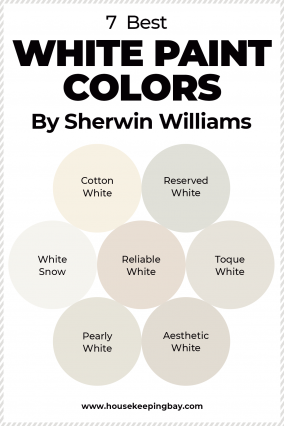15 Best White Paint Colors By Sherwin Williams - Housekeepingbay