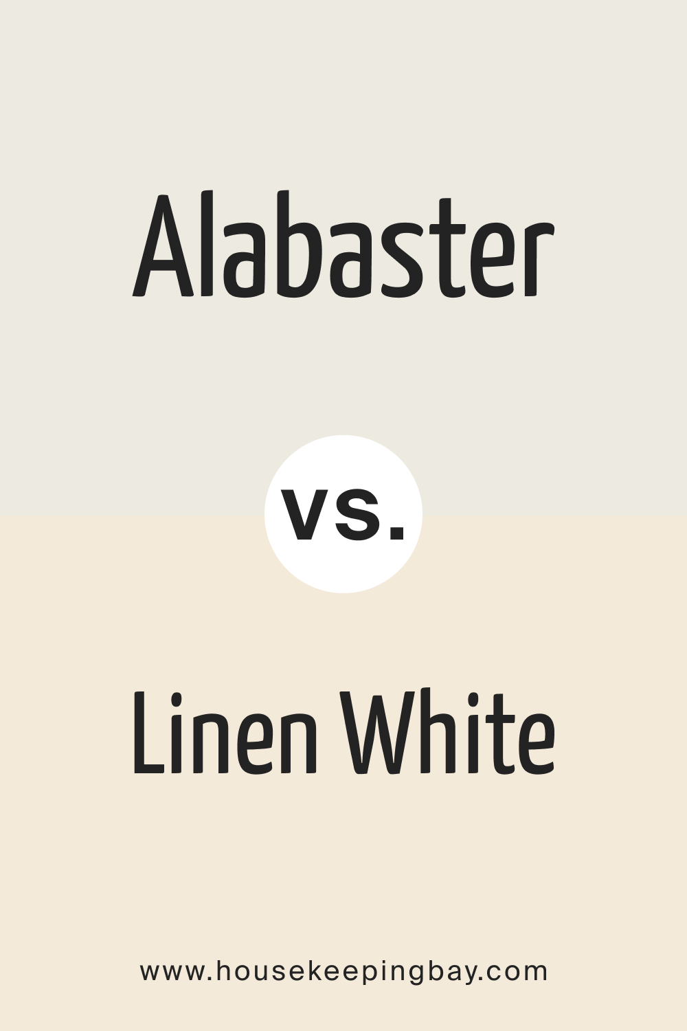 Alabaster vs. Linen White]