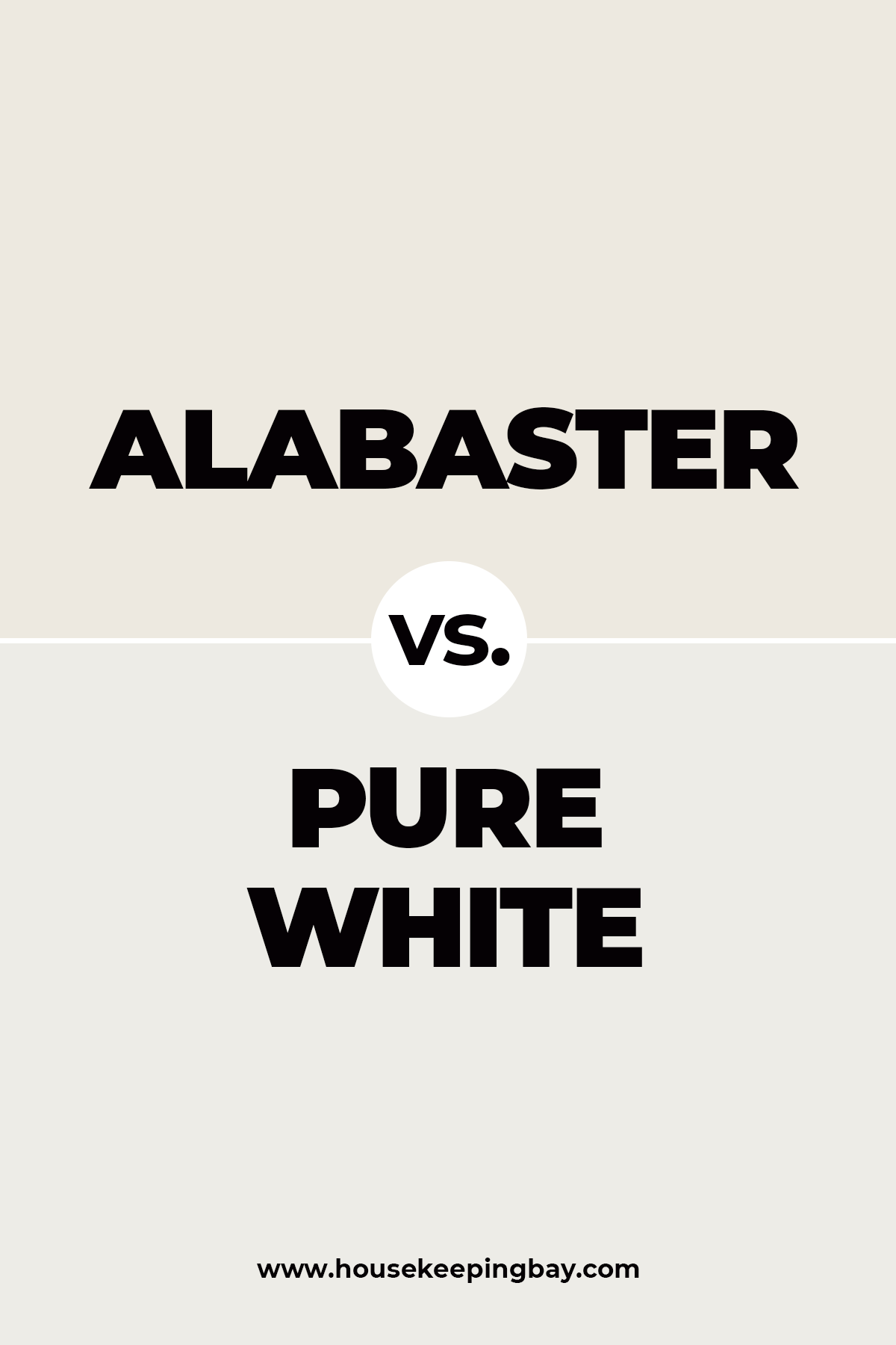 Alabaster vs. Pure white