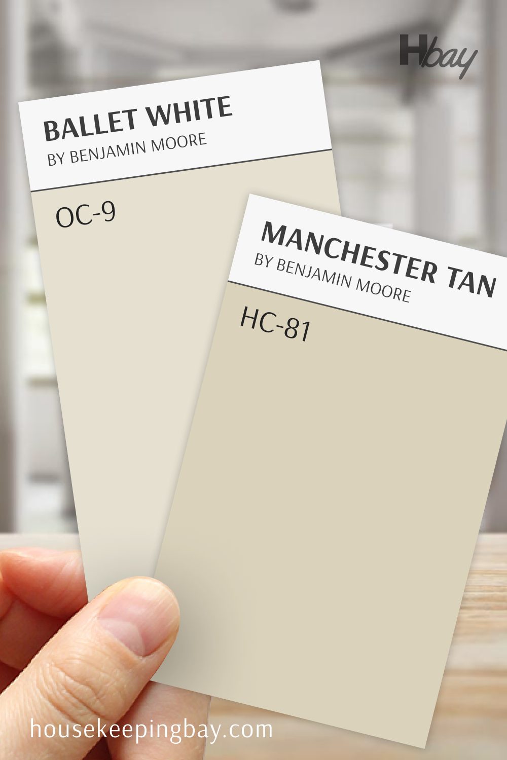 Ballet White (OC-9) vs Manchester Tan (HC-81)