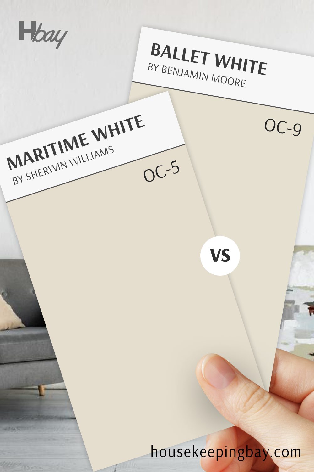 Ballet White (OC-9) vs Maritime White (OC-5)