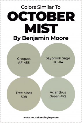 October Mist 1495 by Benjamin Moore - Housekeepingbay