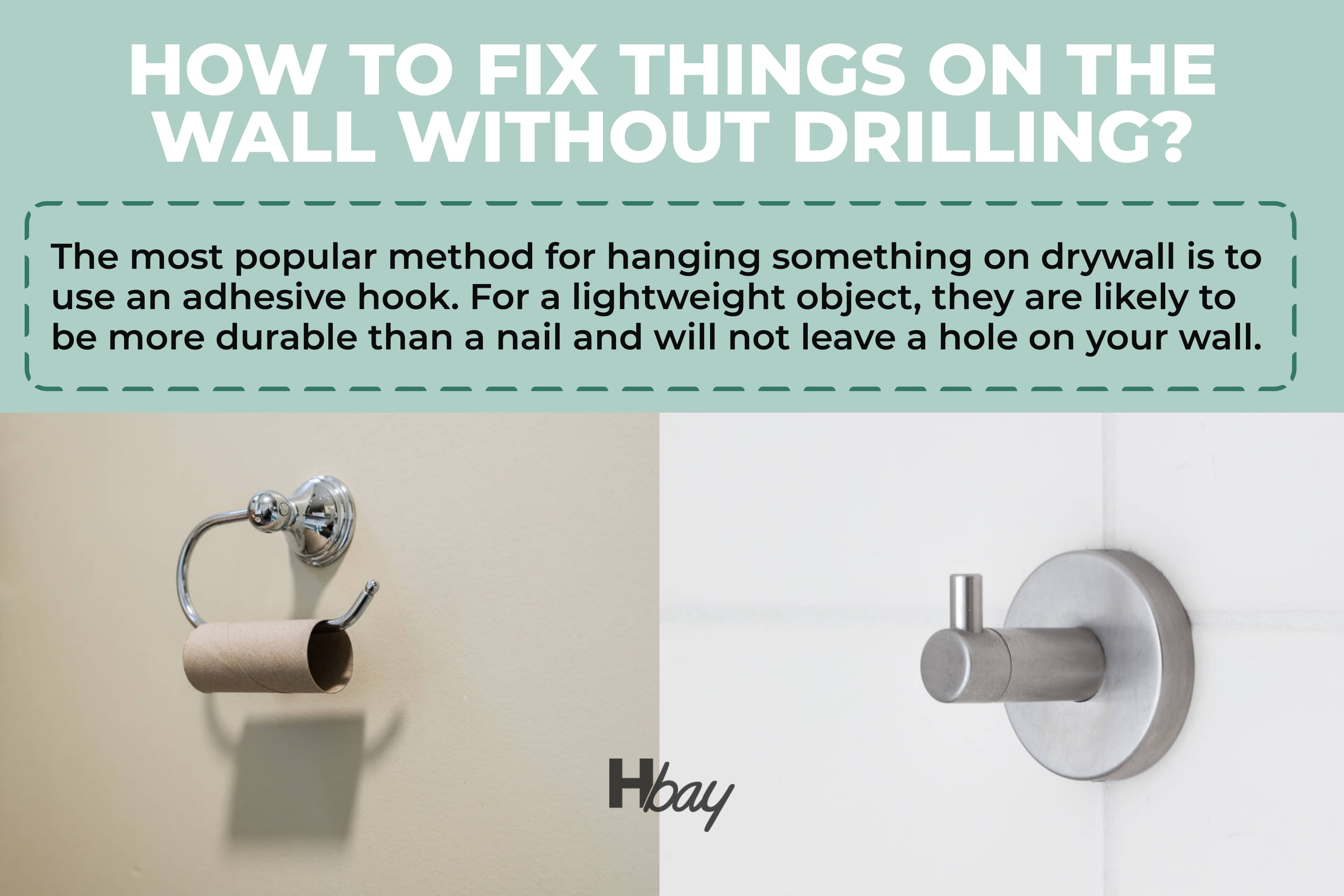 How to Secure Things on a Wall without Drilling
