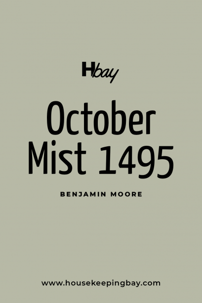 October Mist 1495 by Benjamin Moore - Housekeepingbay