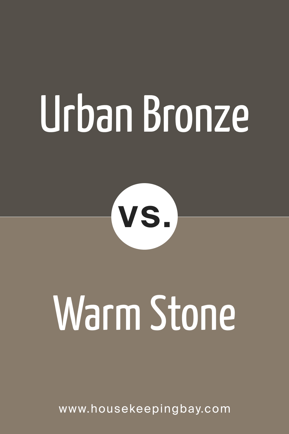 SW 7032 Warm Stone vs. SW 7048 Urban Bronze