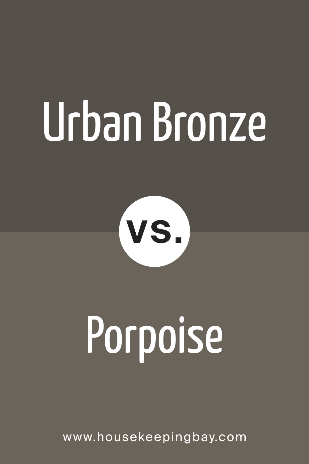  SW 7047 Porpoise vs. SW 7048 Urban Bronze