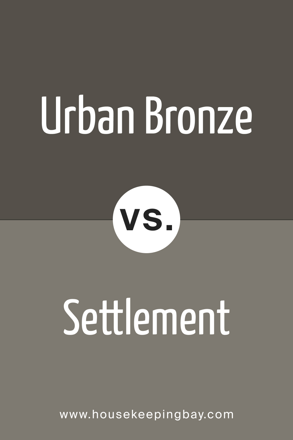 SW 9594 Settlement vs. SW 7048 Urban Bronze