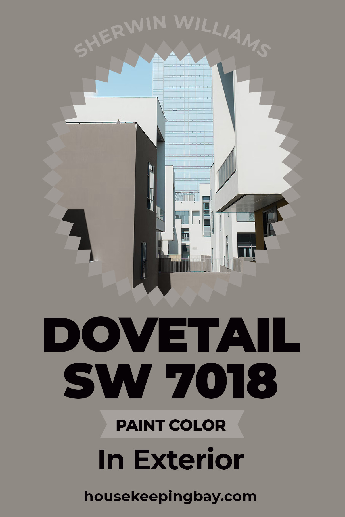 Sherwin Williams Dovetail Paint Color in exterior