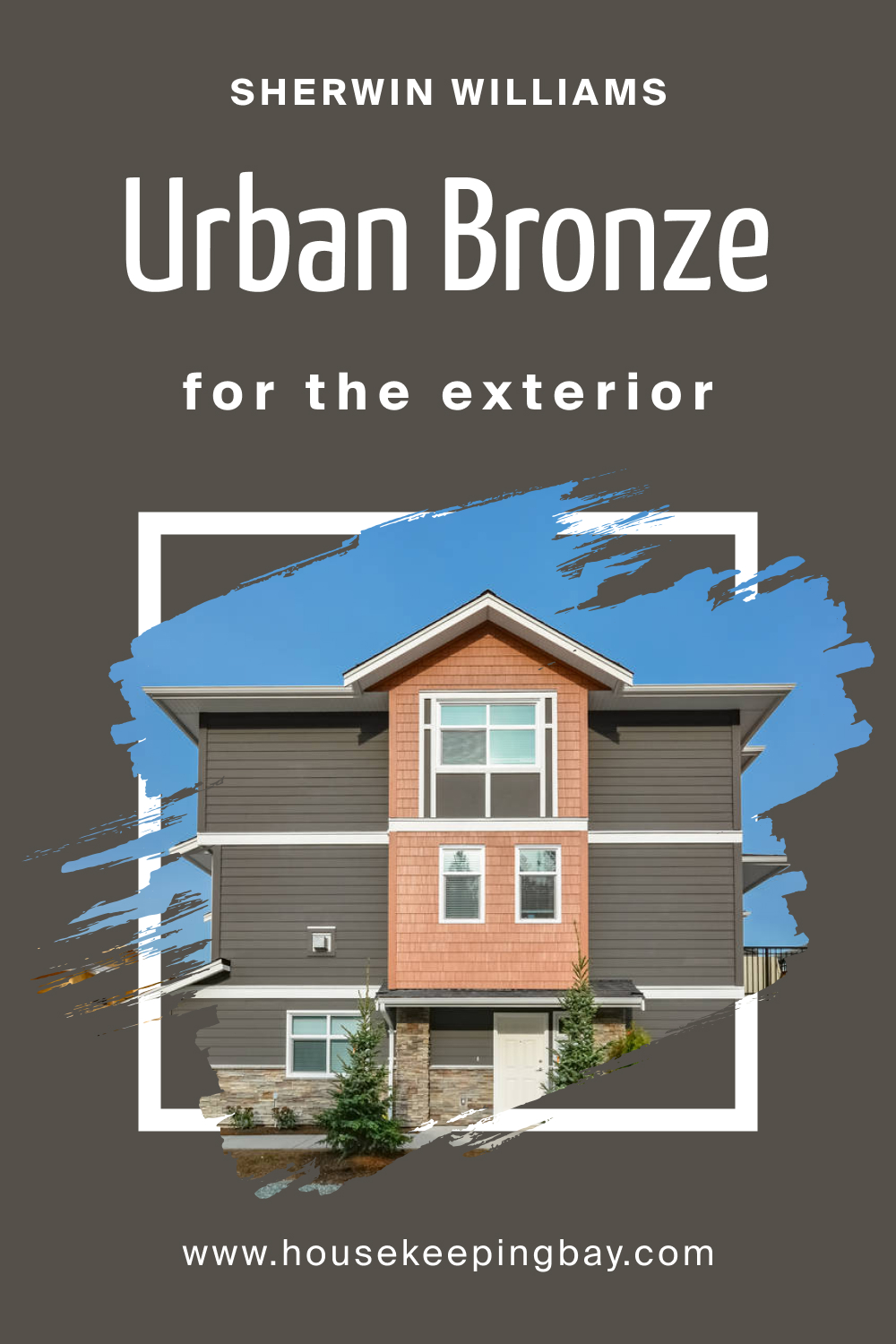 Sherwin Williams Urban Bronze Paint Color in exterior