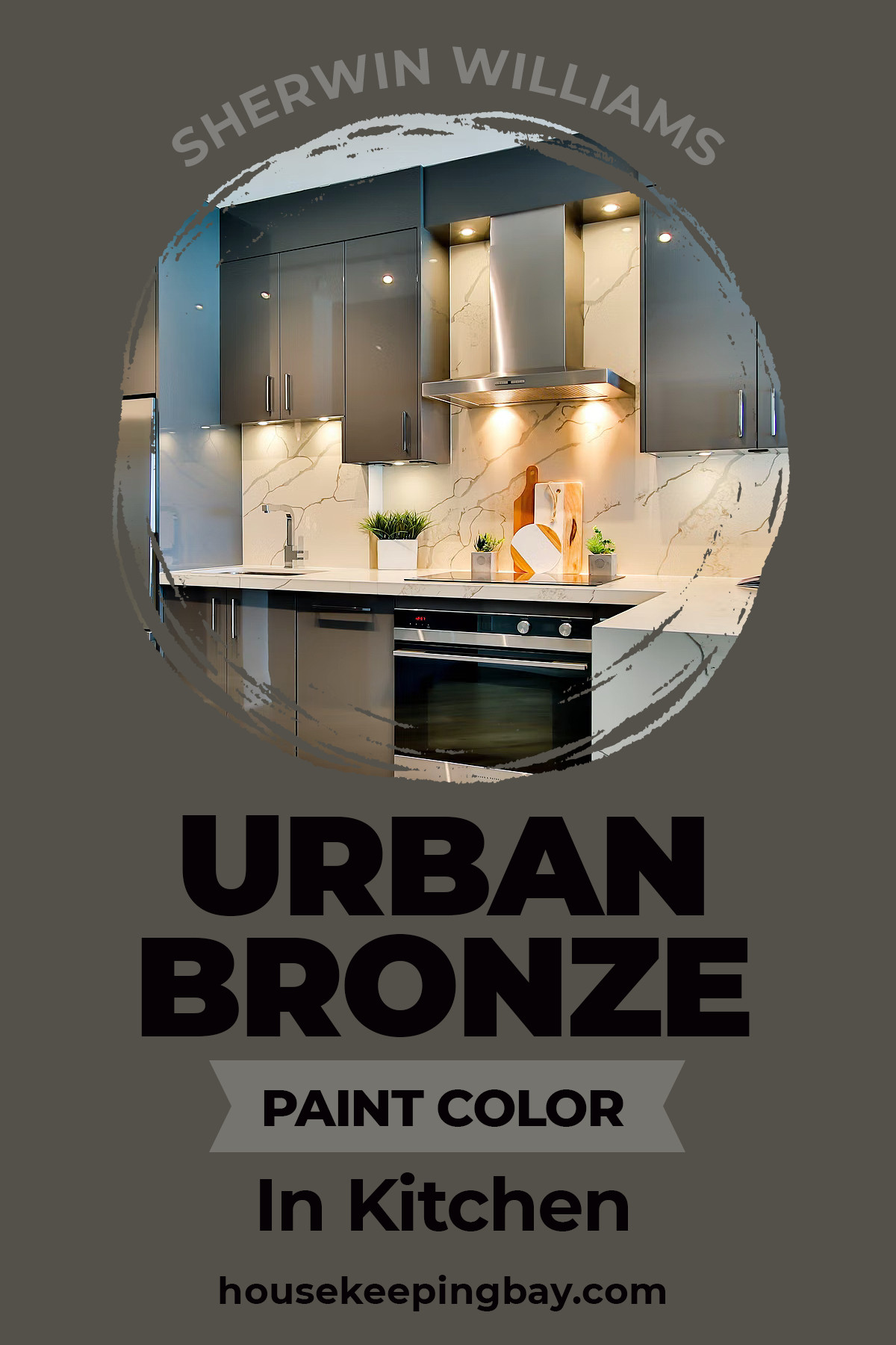 Urban Bronze Paint Color in kitchen