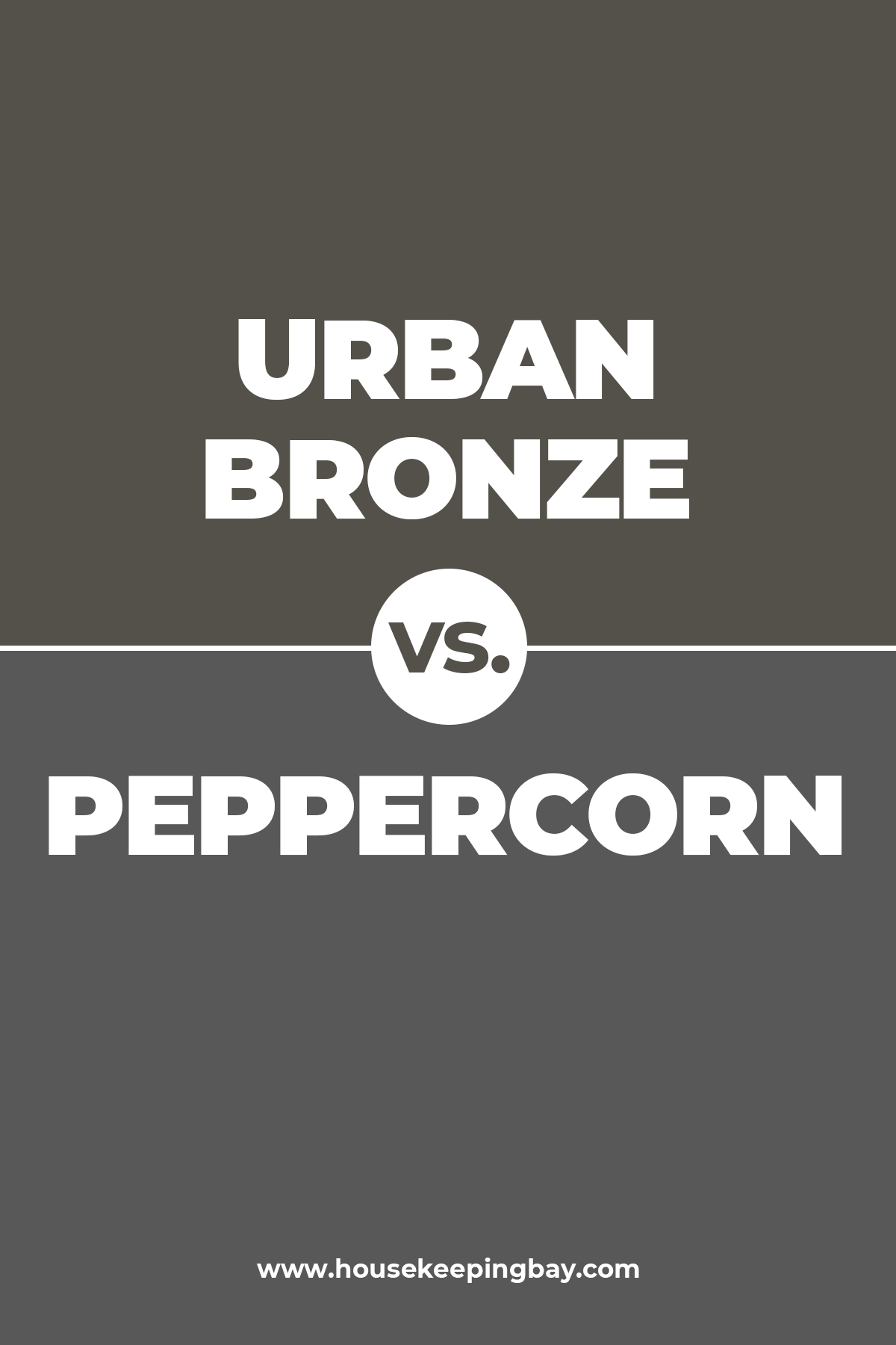 Urban Bronze Paint Color vs Peppercorn