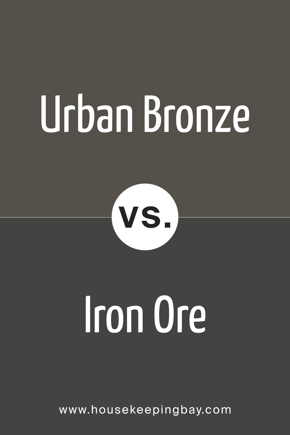 Urban Bronze Paint color vs Iron one