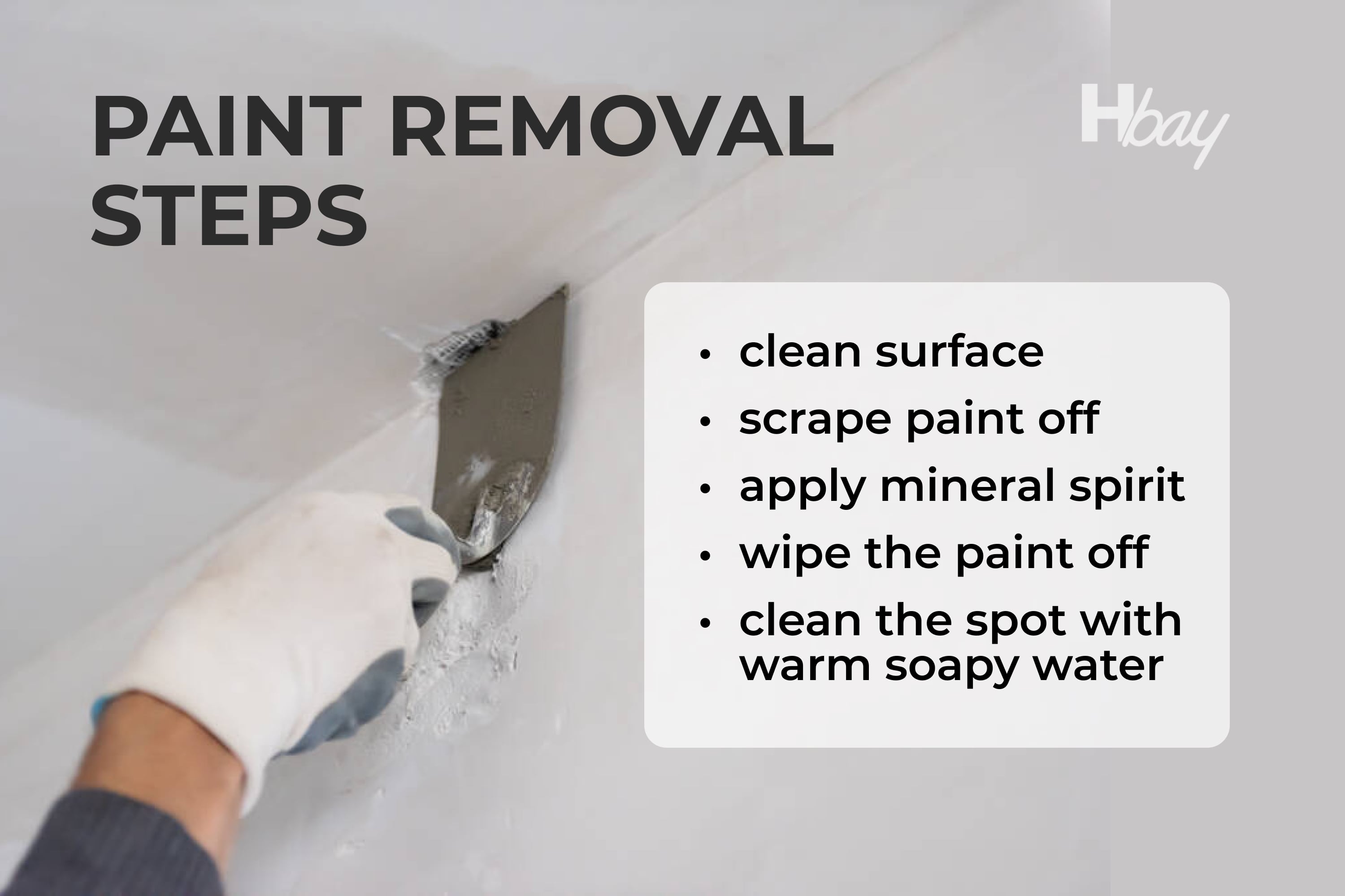 How to Remove Paint Using Mineral Spirits. General Instruction