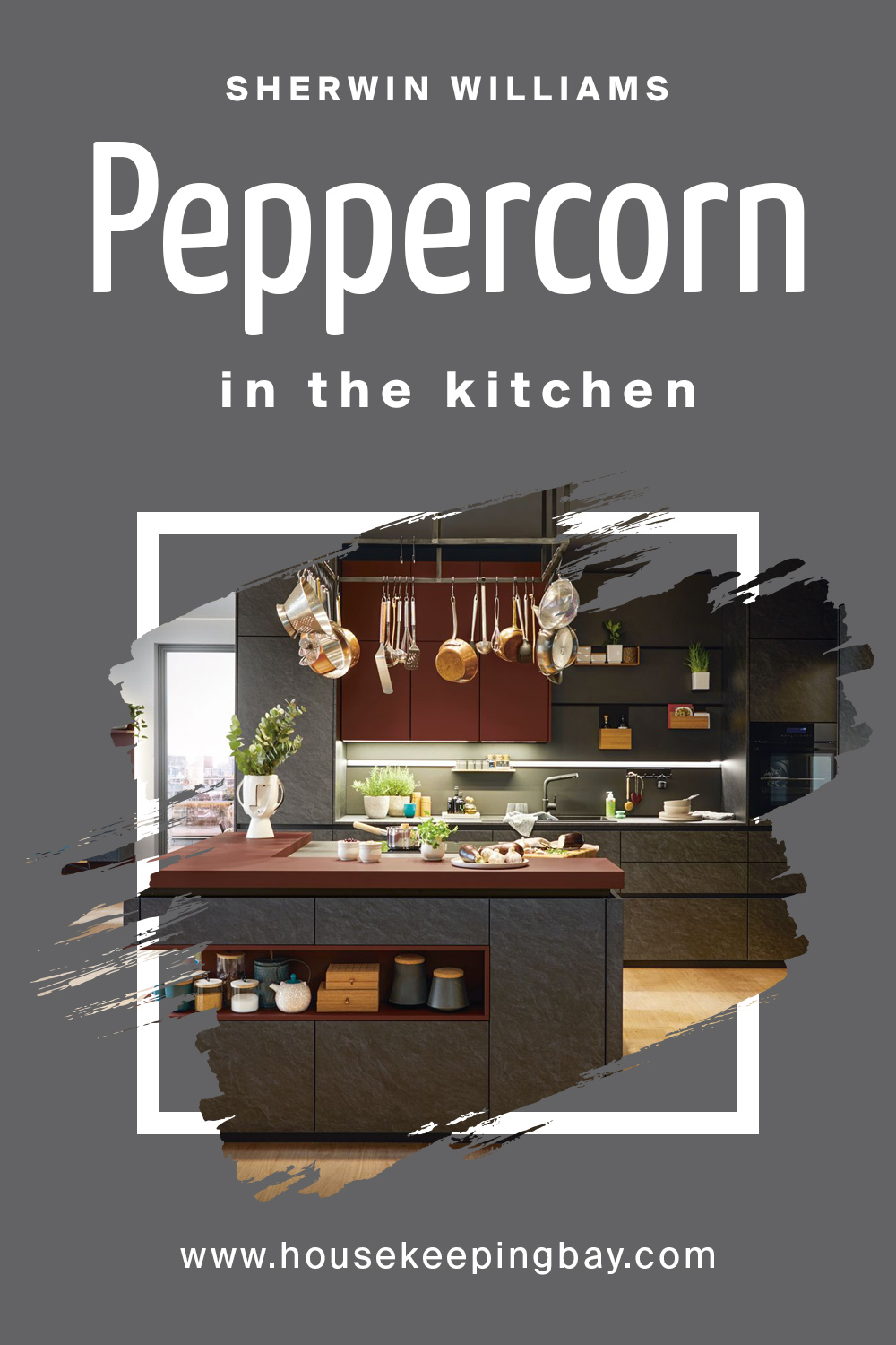 peppercorn by sherwin williams in the kitchen