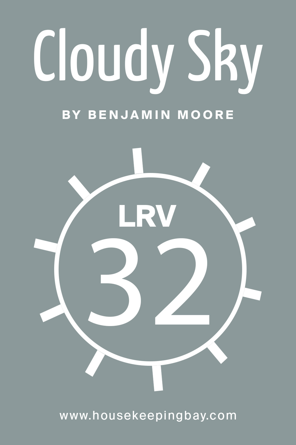 LRV of cloudy sky 2122-30 by benjamin moore