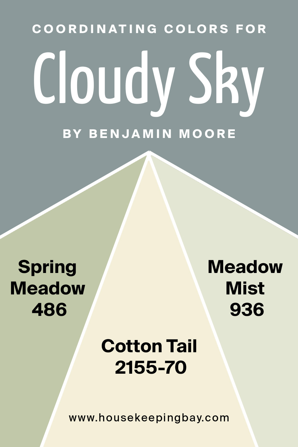 coordinating colors for cloudy sky 2122-30 by benjamin moore