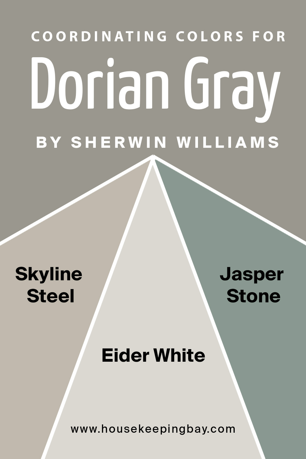 coordinating colors for dorian gray by sherwin williams
