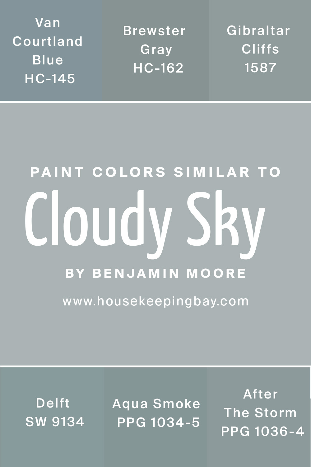 paint colors similar to cloudy sky 2122-30 by benjamin moore