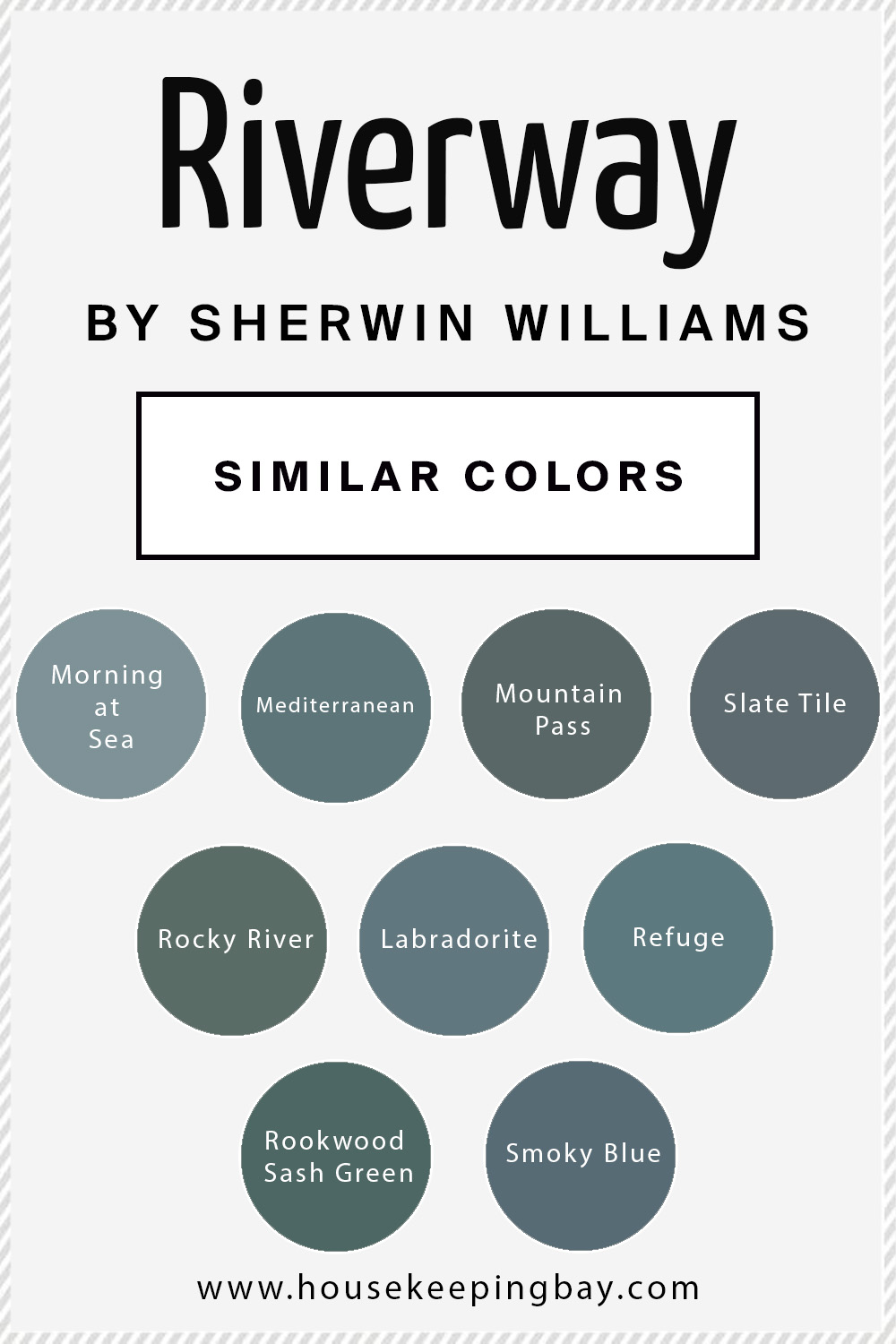 riverway by sherwin williams similar colors