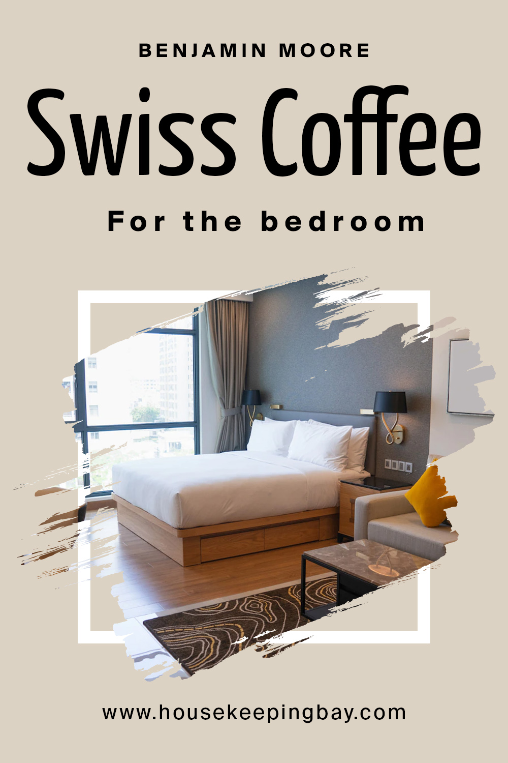 swiss coffee oc-45 by benjamin moore for the bedroom