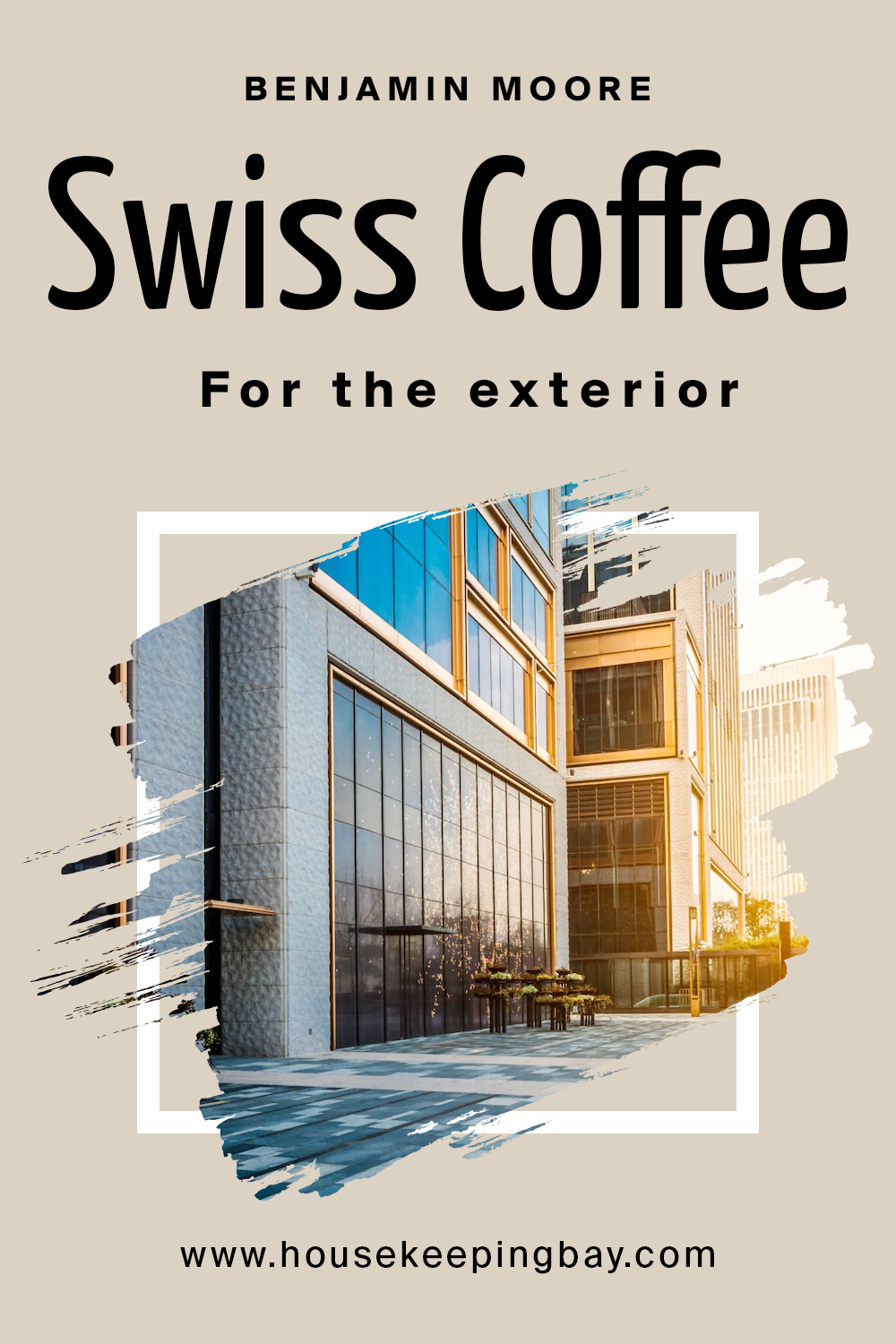 swiss coffee oc-45 by benjamin moore for the exterior