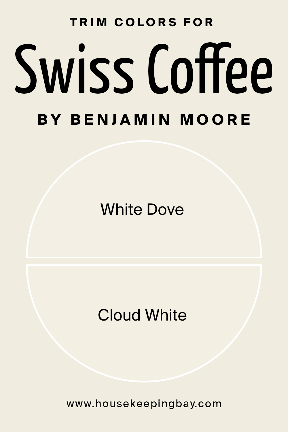 swiss coffee oc-45 by benjamin moore trim colors