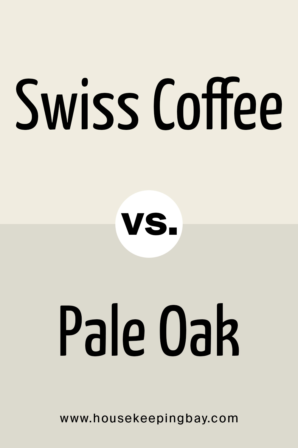 swiss coffee vs pale oak