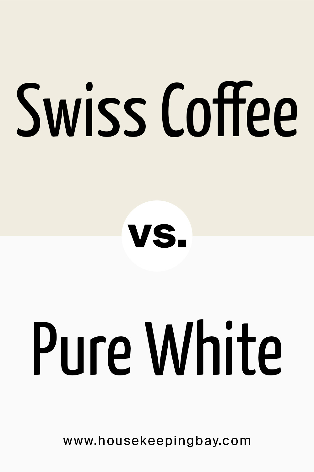 swiss coffee vs pure white