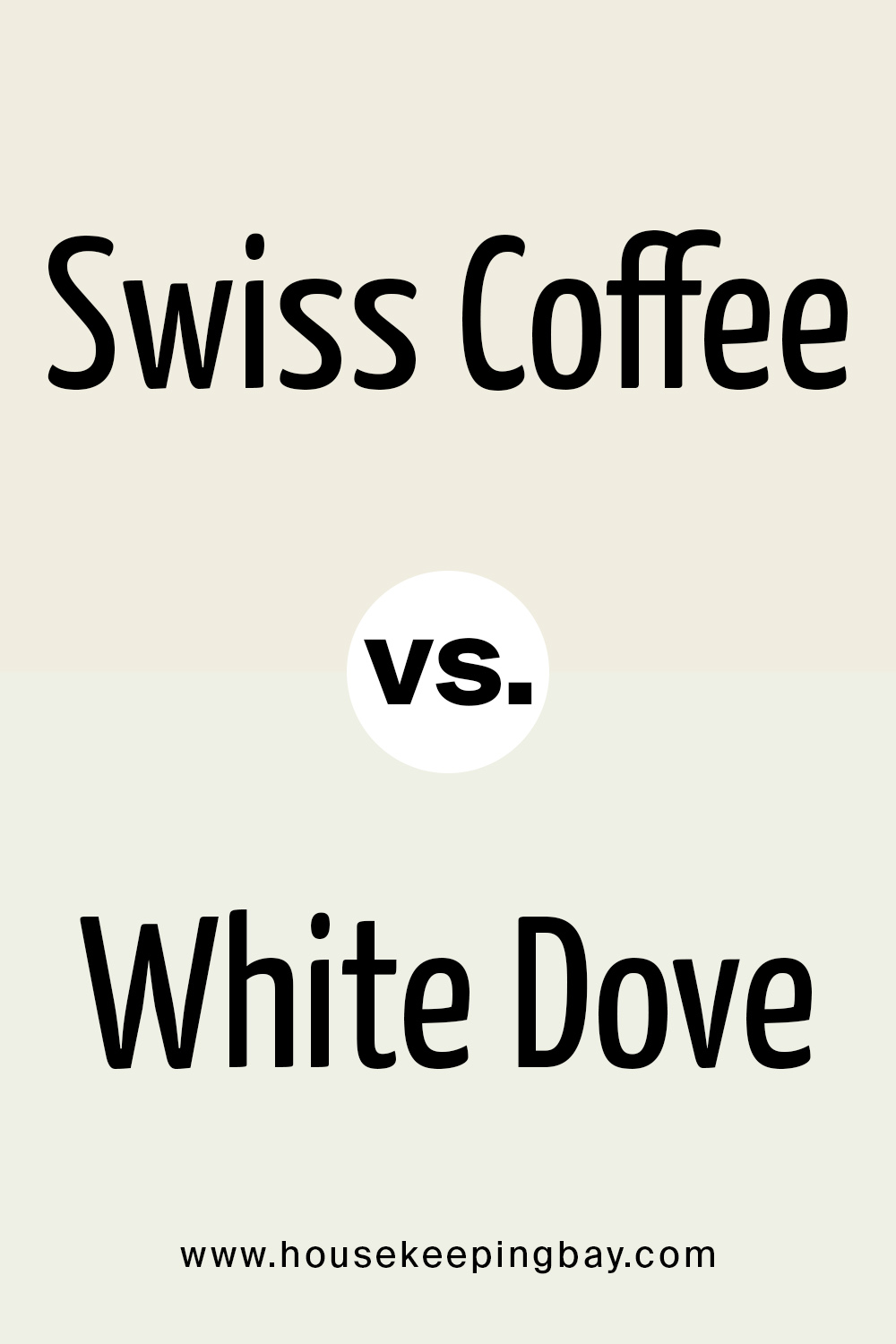 swiss coffee vs white dove