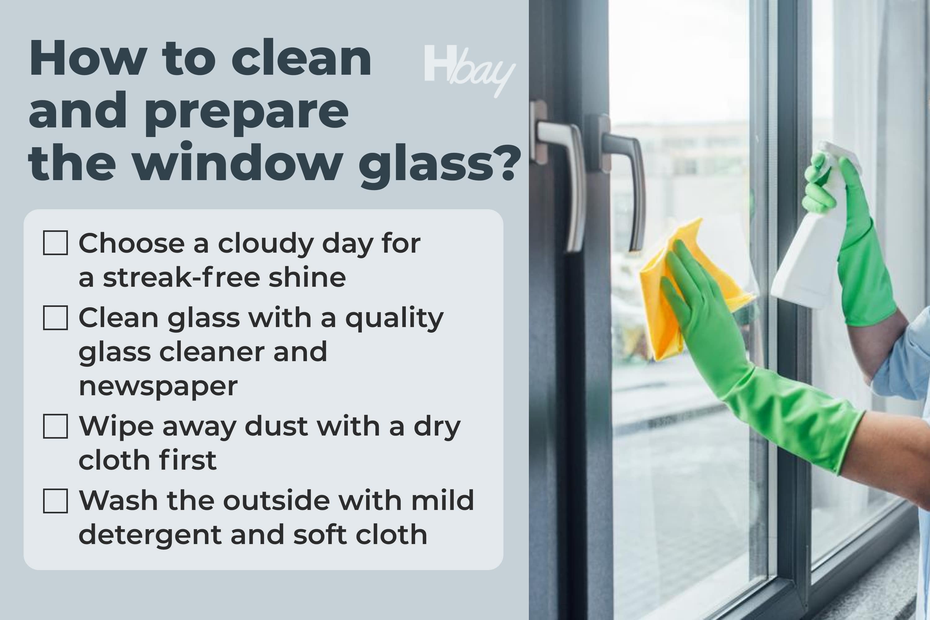 Clean And Prepare the Glass.How to clean and prepare the window glass