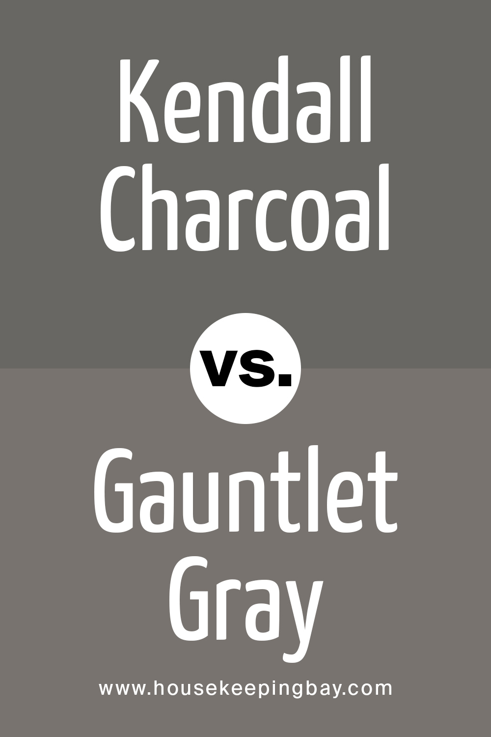 Kendall Charcoal vs Gauntlet Gray