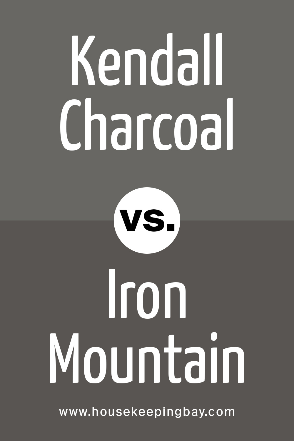 Kendall Charcoal vs Iron Mountain