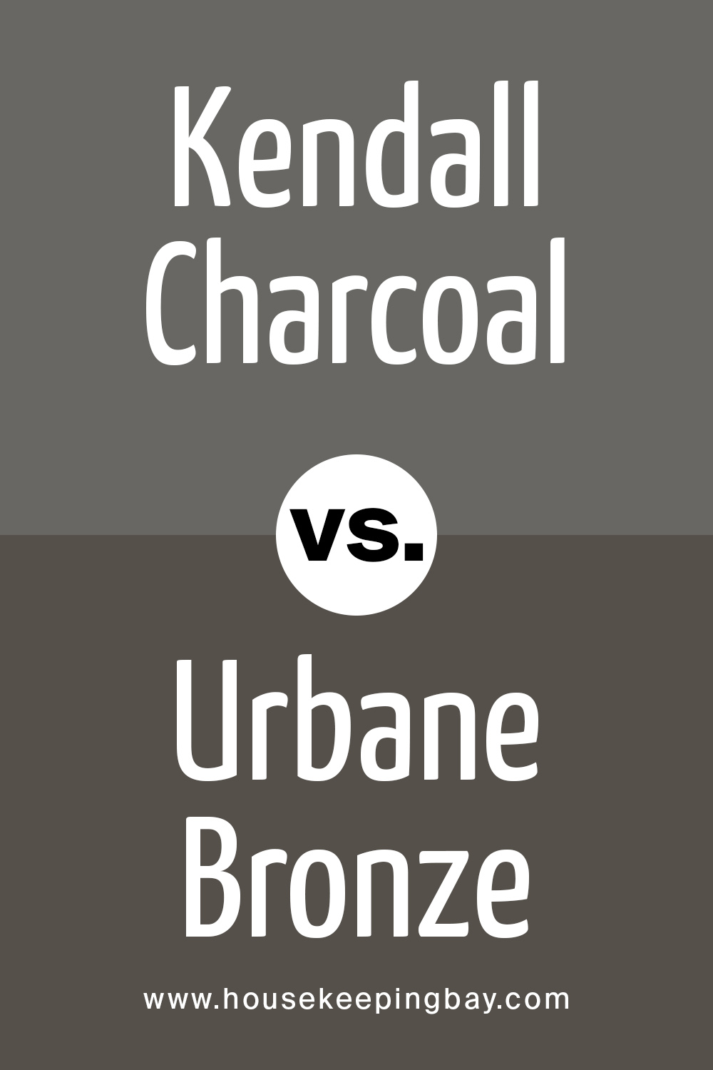 Kendall Charcoal vs Urbane Bronze