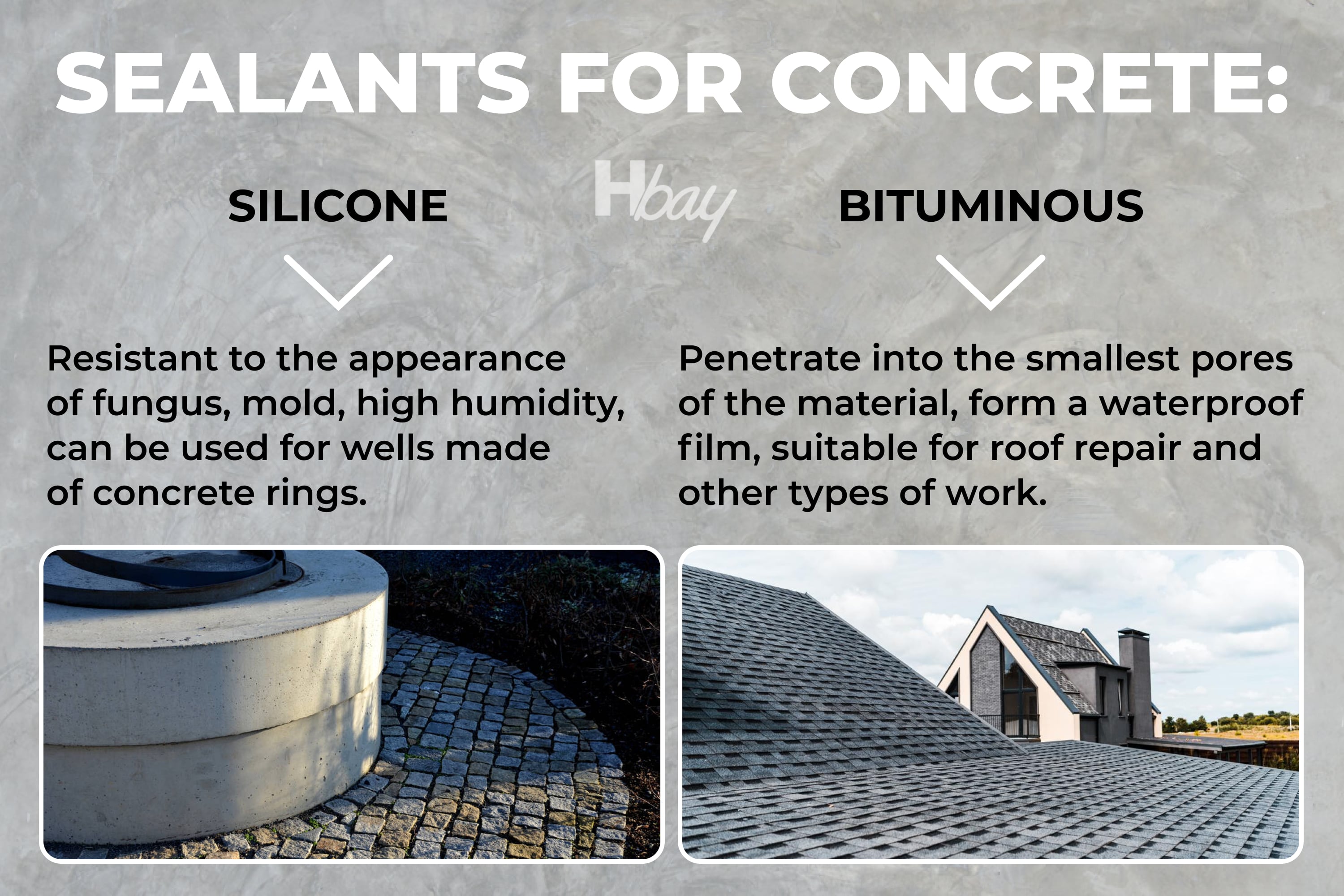 Sealants for concrete purpose and types