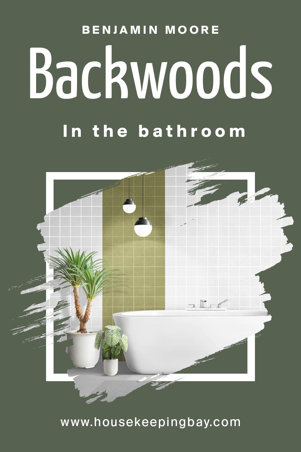 Benjamin Moore. Backwoods in the bathroom