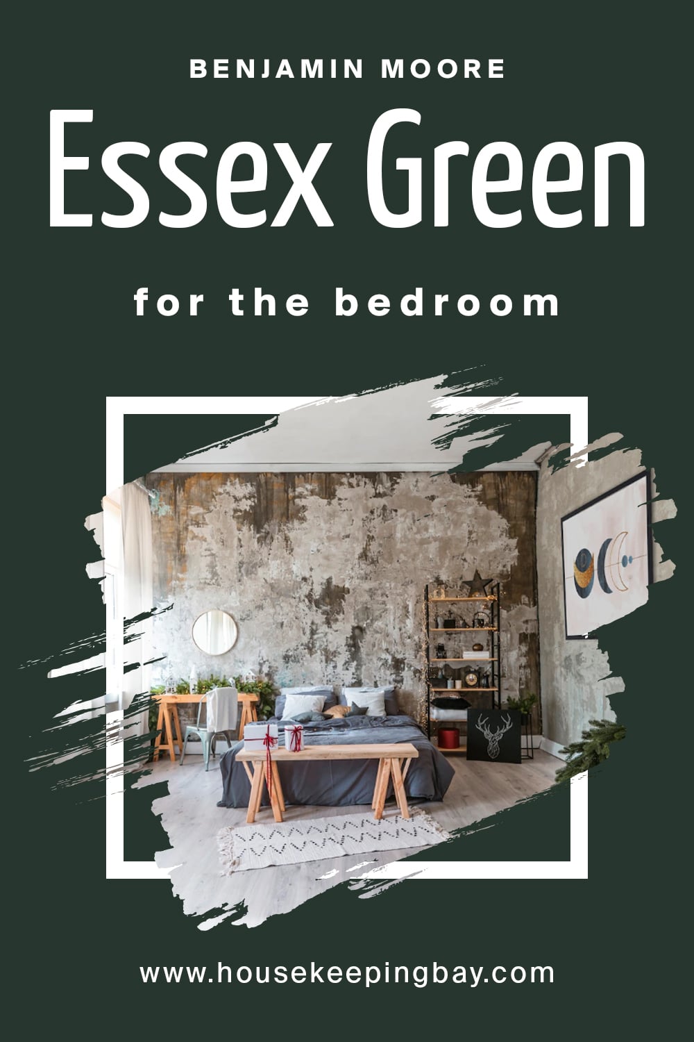 Benjamin Moore. Essex Green for the bedroom