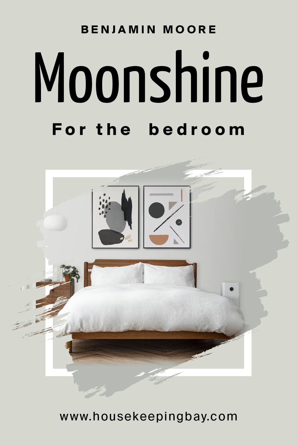 Benjamin Moore. Moonshine for the bedroom