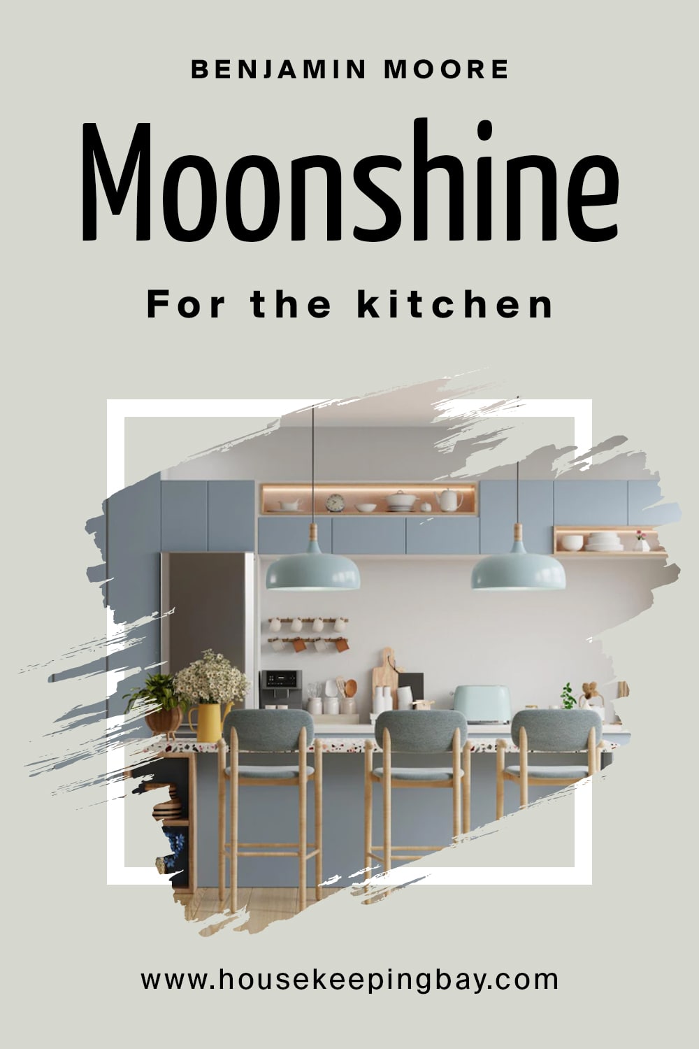 Benjamin Moore. Moonshine for the kitchen