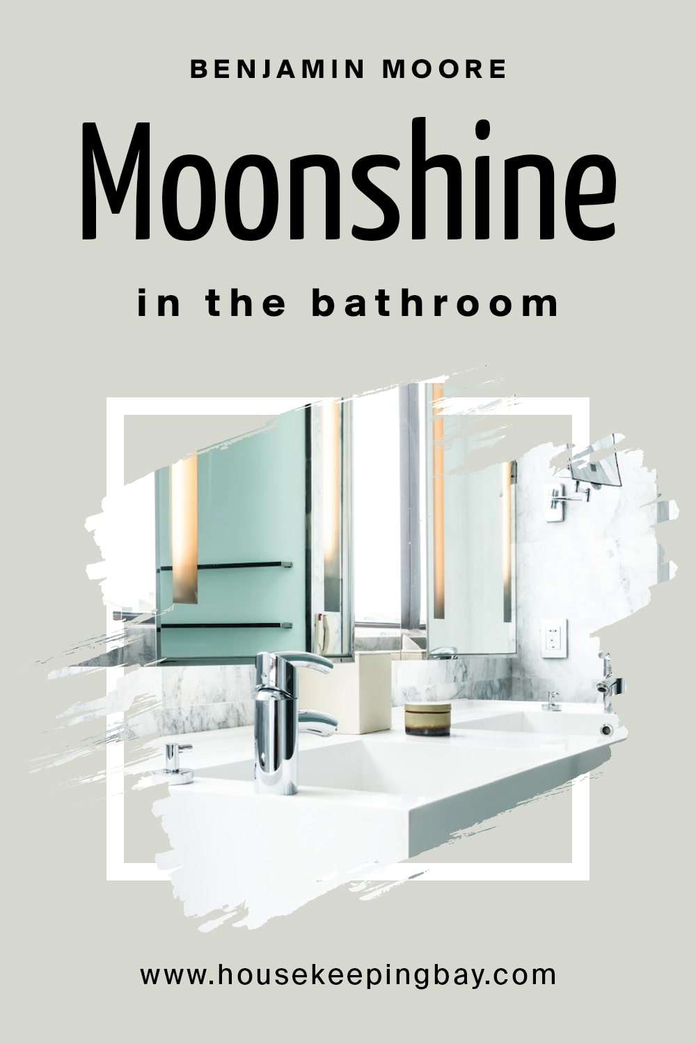 Benjamin Moore. Moonshine in the bathroom