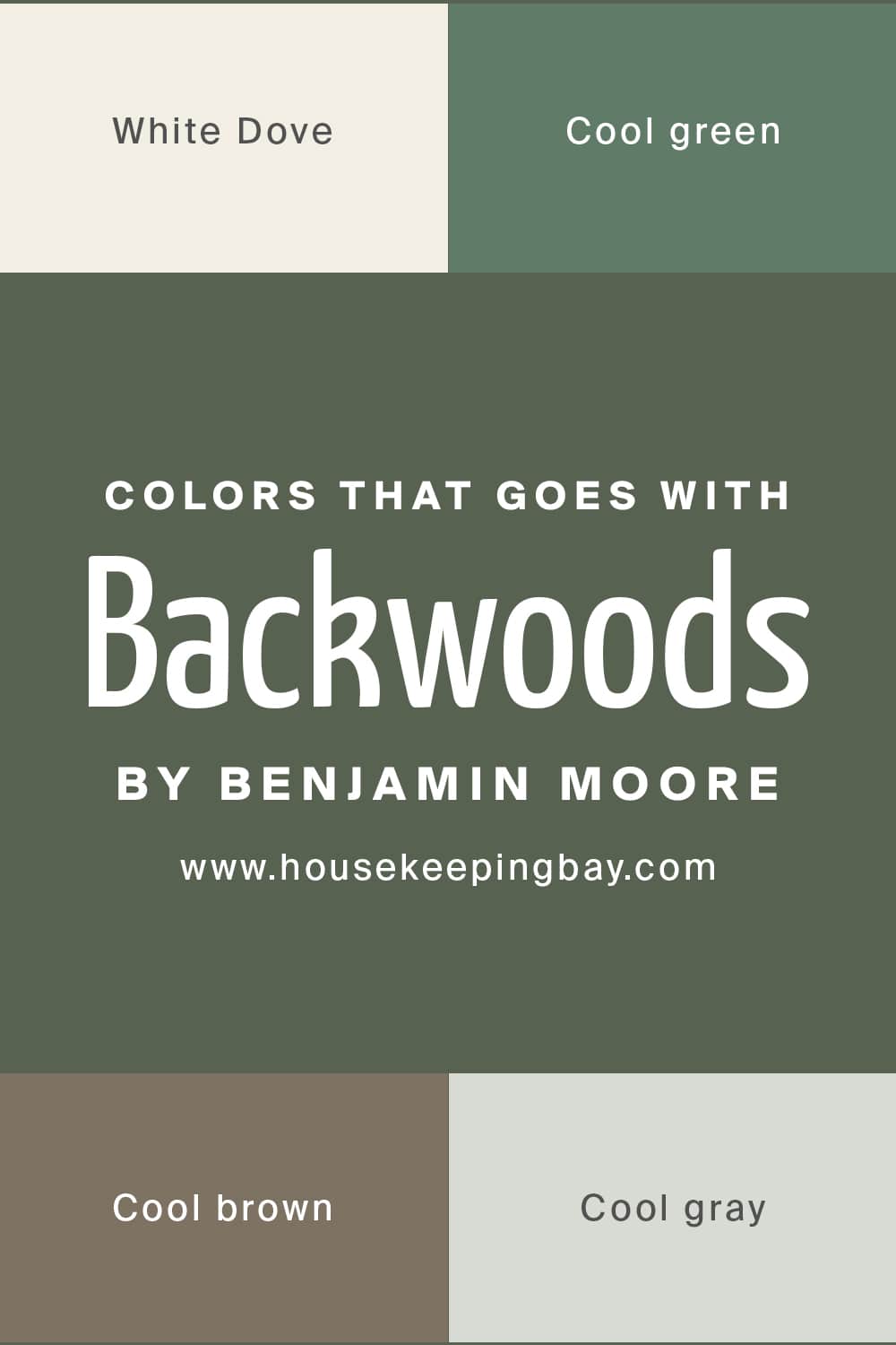 Colors that goes with Backwoods by Benjamin Moore