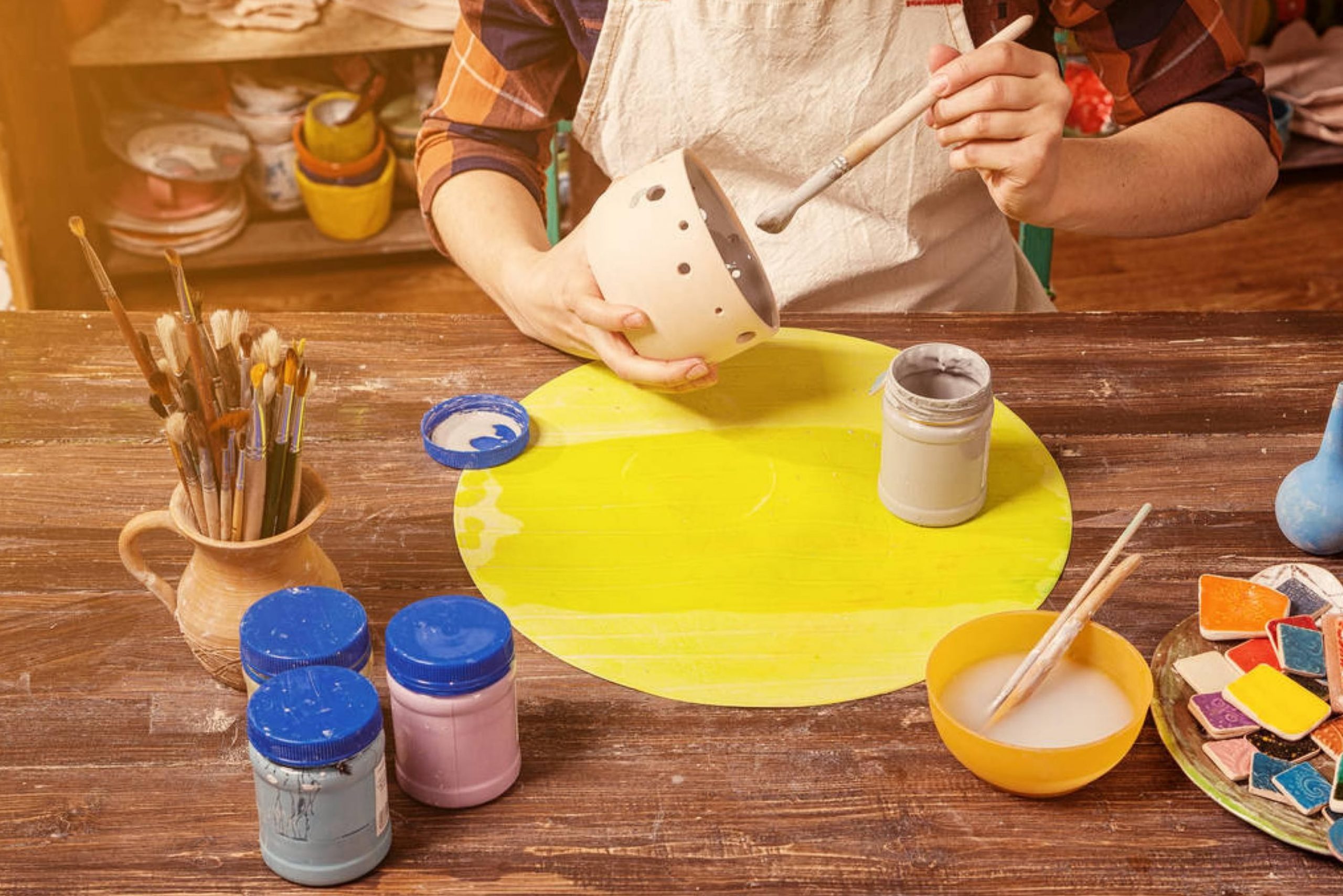 How to Paint Bisque Ceramics