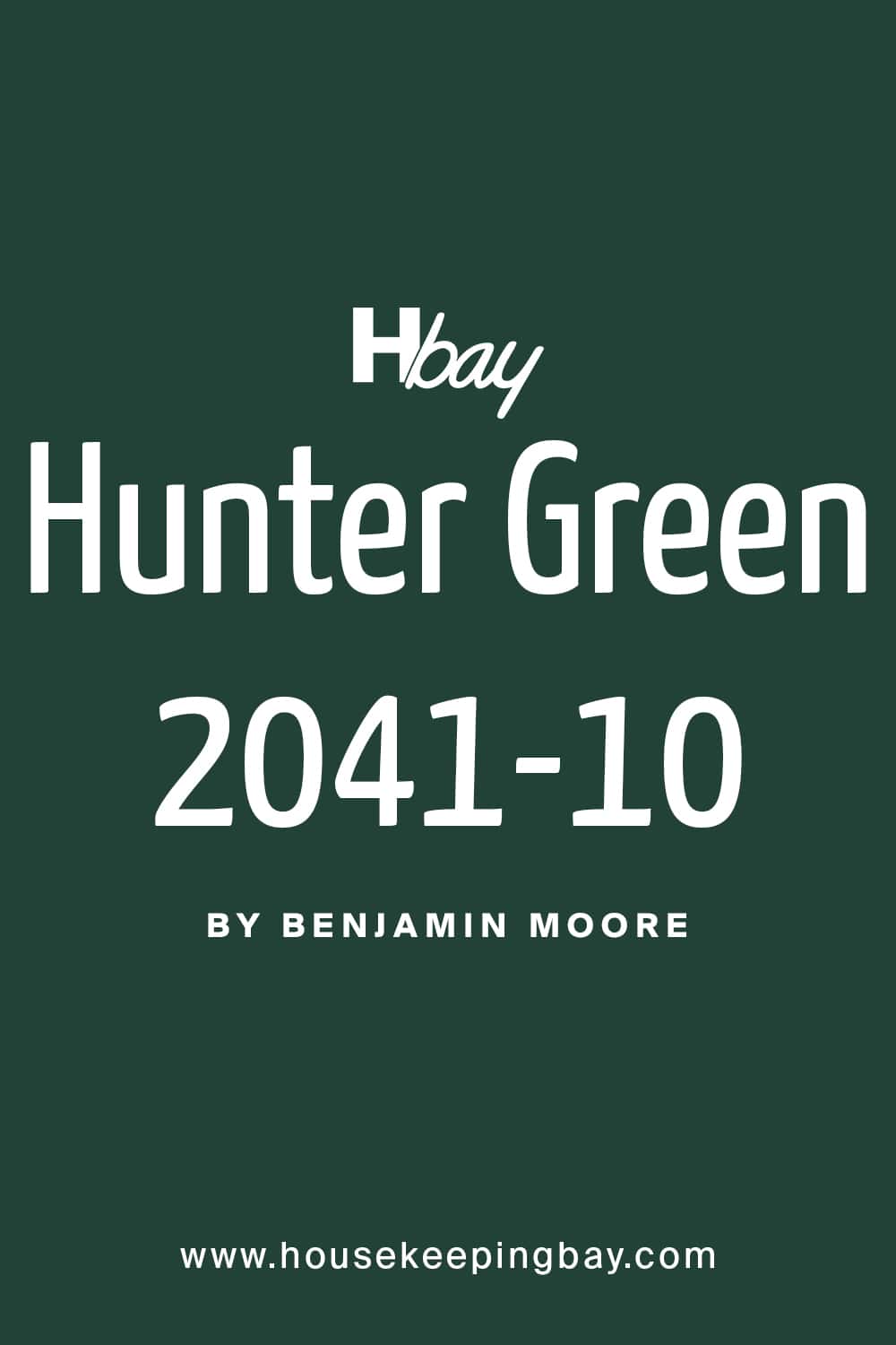 Hunter Green 2041-10 Paint Color by Benjamin Moore