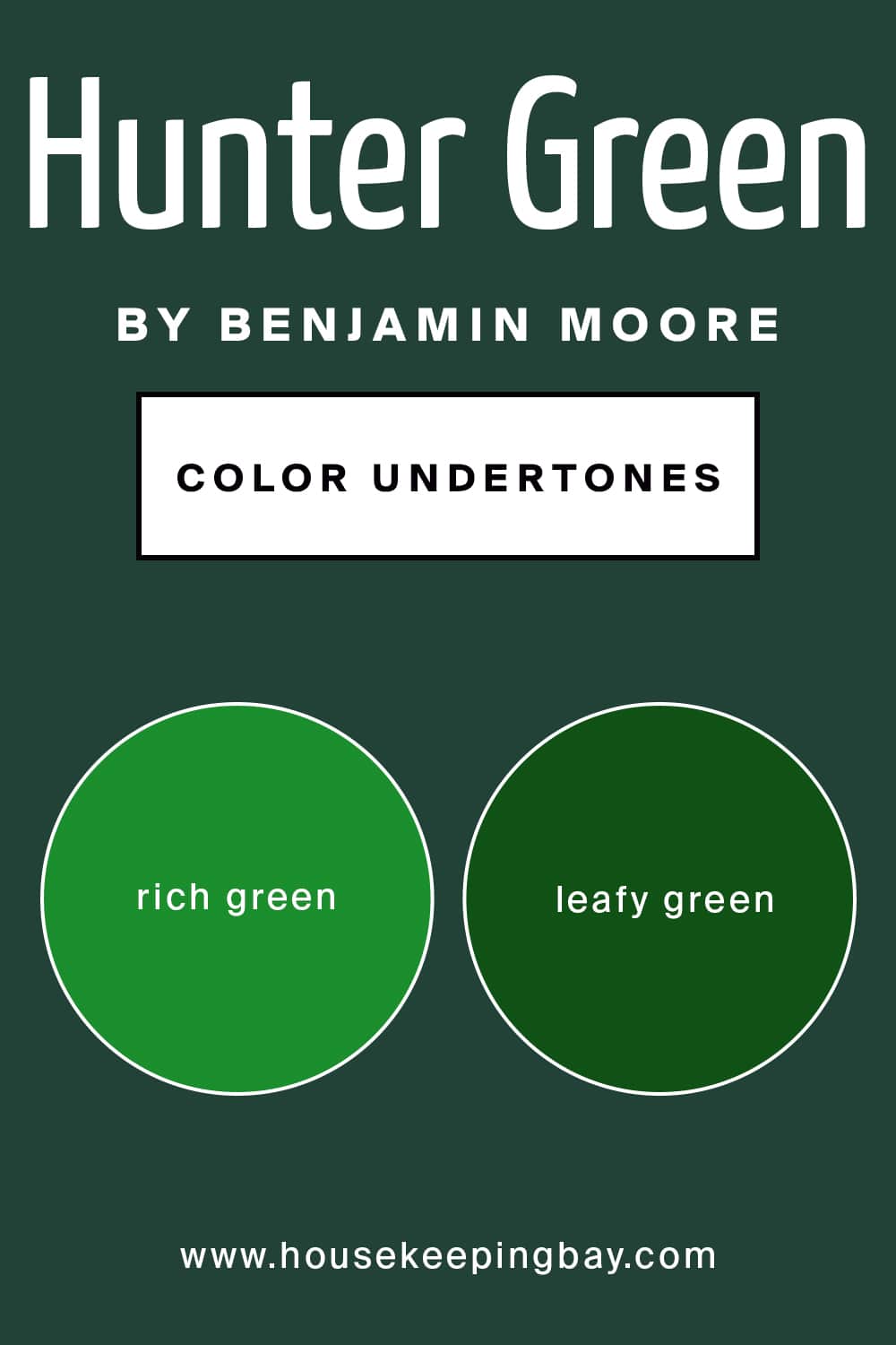 Hunter Green by Benjamin Moore Color Undertones